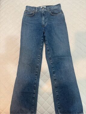 Agolde Dark Blue Flare Jeans
